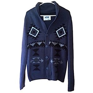 urban pipeline Nordic Folk Shawl Collar Cardigan